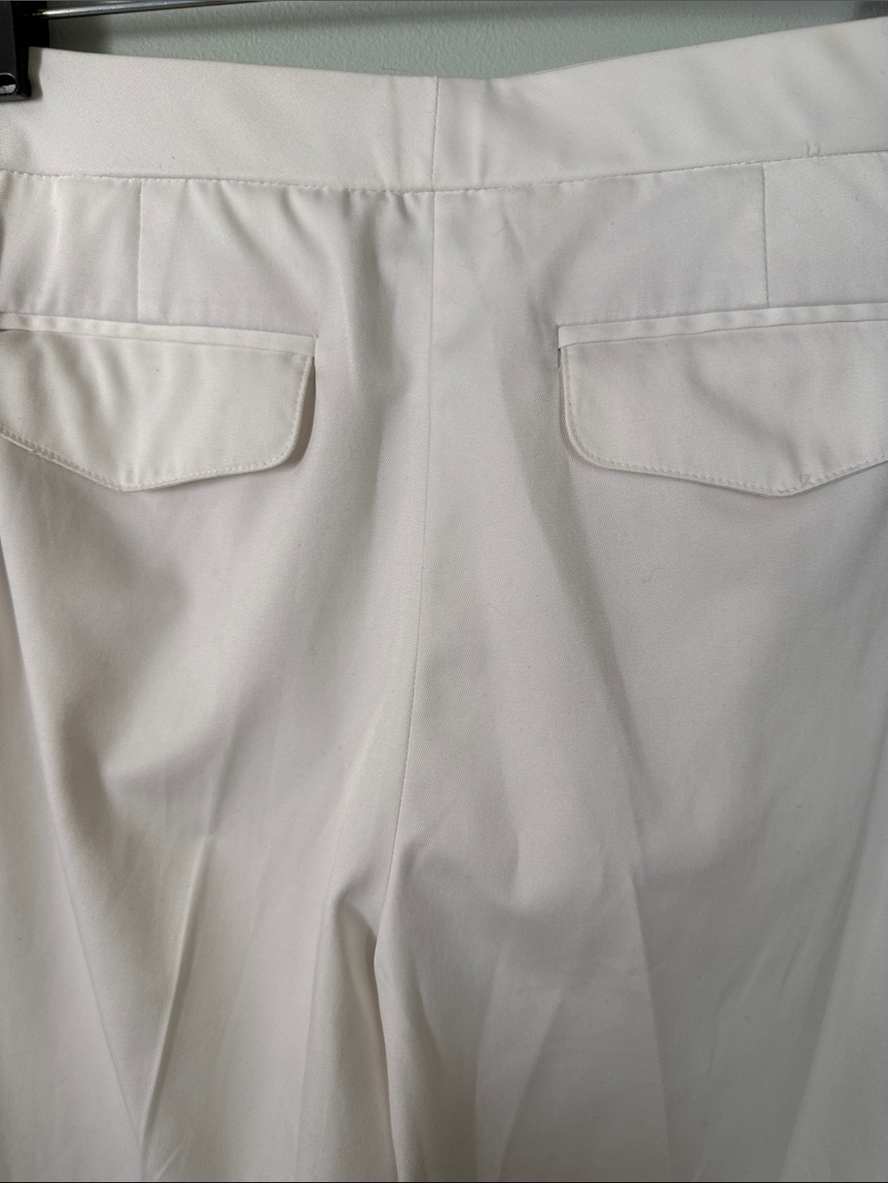 Talbots White Tailored Stretch Straight-Leg Pants Size 6 - Picture 9 of 10